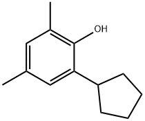 6-cyclopentyl-2,4-xylenol Structure