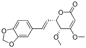(5R,6S)-6-[(E)-2-(1,3-Benzodioxol-5-yl)ethenyl]-5,6-dihydro-4,5-dimethoxy-2H-pyran-2-one Structure