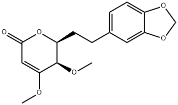 (5R)-6α-[2-(1,3-Benzodioxol-5-yl)ethyl]-5,6-dihydro-4,5α-dimethoxy-2H-pyran-2-one Structure