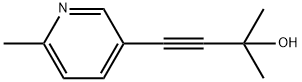 2-Methyl-4-(6-methyl-3-pyridyl)-3-butyn-2-ol Structure