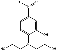 2-[bis(2-hydroxyethyl)amino]-5-nitrophenol Structure