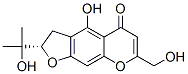 [S,(+)]-2,3-Dihydro-4-hydroxy-7-hydroxymethyl-2-(1-hydroxy-1-methylethyl)-5H-furo[3,2-g][1]benzopyran-5-one Structure