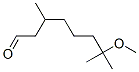 7-methoxy-3,7-dimethyl-octanal Structure