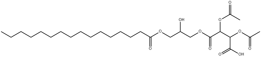 [2-hydroxy-3-[(1-oxohexadecyl)oxy]propyl] hydrogen 2,3-diacetoxysuccinate Structure