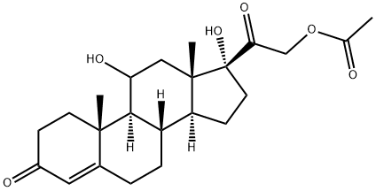 hydrocortisone acetate Structure