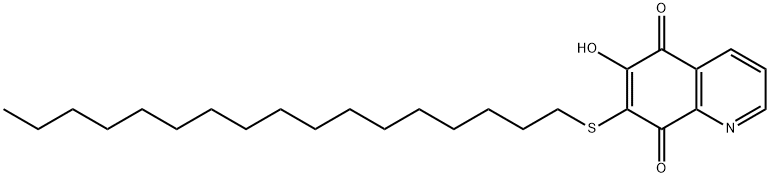 n-heptadecylmercapto-6-hydroxy-5,8-quinolinequinone Structure
