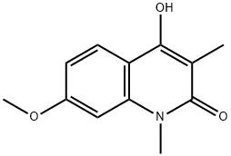 1,3-Dimethyl-4-hydroxy-7-methoxy-2(1H)-quinolinone Structure