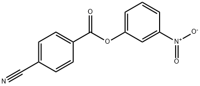 4-Cyanobenzoic acid 3-nitrophenyl ester Structure