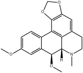 (7aS,8S)-6,7,7a,8-Tetrahydro-8,10-dimethoxy-7-methyl-5H-benzo[g]-1,3-benzodioxolo[6,5,4-de]quinoline Structure