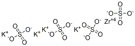 tetrapotassium zirconium tetrakis(sulphate) Structure