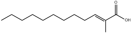trans-2-Methyl-2-dodecenoicacid Structure