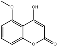 4-Hydroxy-5-methoxy-2H-1-benzopyran-2-one Structure