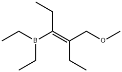 Diethyl[(Z)-1-ethyl-2-(methoxymethyl)-1-butenyl]borane Structure
