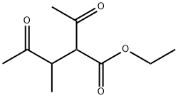 2-Acetyl-3-methyl-4-oxopentanoic acid ethyl ester Structure