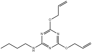 4,6-bis(allyloxy)-N-butyl-1,3,5-triazin-2-amine Structure