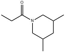 Piperidine, 3,5-dimethyl-1-(1-oxopropyl)- (9CI) Structure