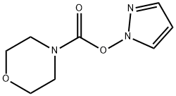 Morpholine, 4-[(1H-pyrazol-1-yloxy)carbonyl]- (9CI) Structure