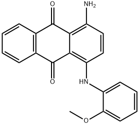 1-amino-4-[(2-methoxyphenyl)amino]anthraquinone Structure
