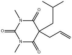 1,3-Dimethyl-5-(2-methylpropyl)-5-(2-propenyl)-2,4,6(1H,3H,5H)-pyrimidinetrione Structure