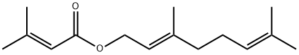 3,7-dimethyl-2,6-octadienyl 3-methylcrotonate Structure