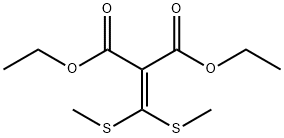 2-(BIS-METHYLSULFANYL-METHYLENE)-MALONIC ACID DIETHYL ESTER Structure