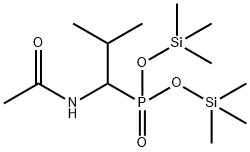 [1-(Acetylamino)-2-methylpropyl]phosphonic acid bis(trimethylsilyl) ester Structure