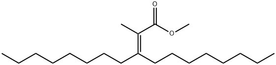 2-Methyl-3-octyl-2-undecenoic acid methyl ester Structure