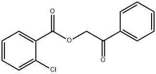 2-Chlorobenzoic acid phenacyl ester Structure