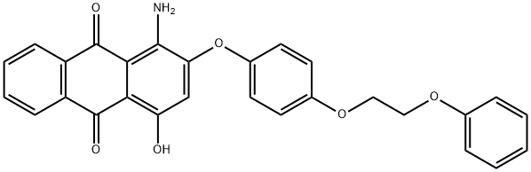 1-amino-4-hydroxy-2-[4-(2-phenoxyethoxy)phenoxy]anthraquinone Structure