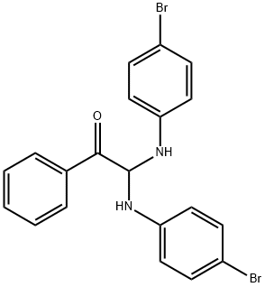 2,2-Bis[(4-bromophenyl)amino]-1-phenylethanone Structure