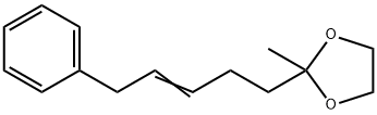 2-Methyl-2-(5-phenyl-3-pentenyl)-1,3-dioxolane Structure