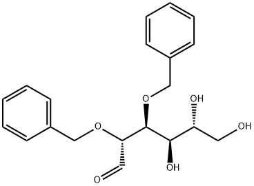 2,3-DI-O-BENZYL-D-GLUCOPYRANOSE Structure
