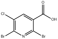 2,6-dibroMo-5-chloronicotinic acid Structure