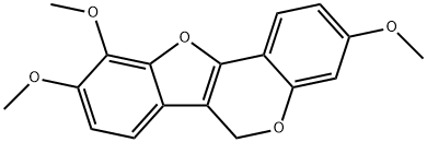 3,9,10-Trimethoxy-6H-benzofuro[3,2-c][1]benzopyran Structure