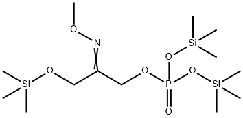 Phosphoric acid, 2-(methoxyimino)-3-[(trimethylsilyl)oxy]propyl bis(tr imethylsilyl) ester Structure