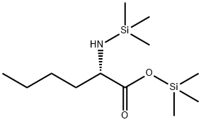 L-Norleucine, N-(trimethylsilyl)-, trimethylsilyl ester Structure