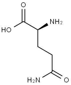 L-Glutamine Structure