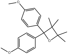 1,1-Bis(4-methoxyphenyl)-2,2,3,3-tetramethyl-1,3-epoxypropane Structure