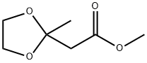 2-Methyl-1,3-dioxolane-2-acetic acid methyl ester Structure