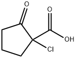 Cyclopentanecarboxylic  acid,  1-chloro-2-oxo- Structure