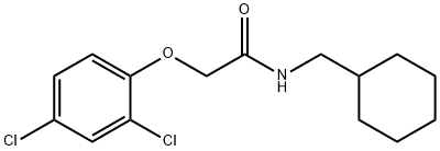Acetamide, N-(cyclohexylmethyl)-2-(2,4-dichlorophenoxy)- Structure