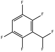 BENZENE, 3-(DIFLUOROMETHYL)-1,2,4,5-TETRAFLUORO- Structure