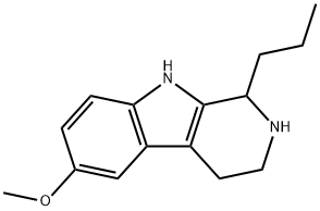 1,2,3,4-Tetrahydro-6-methoxy-1-propyl-9H-pyrido[3,4-b]indole Structure
