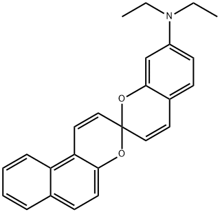 N,N-diethylspiro[2H-1-benzopyran-2,3'-[3H]naphtho[2,1-b]pyran]-7-amine  Structure