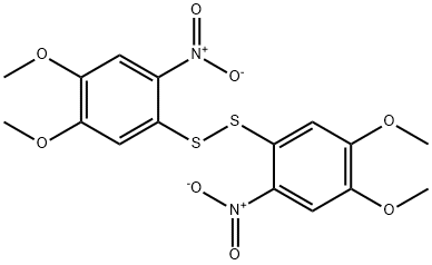 Bis(4,5-dimethoxy-2-nitrophenyl) persulfide Structure