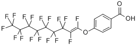 4-[(heptadecafluorononenyl)oxy]-Benzoic acid Structure