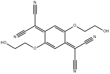 2,5-BIS(2-HYDROXYETHOXY)-7,7,8,8-TETRACYANOQUINODIMETHANE Structure