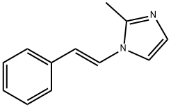 2-Methyl-1-[(E)-2-phenylethenyl]-1H-imidazole Structure