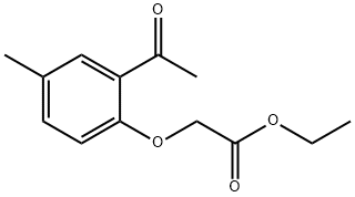 Ethyl (2-acetyl-4-methylphenoxy)acetate Structure