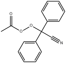 Peracetic acid cyanodiphenylmethyl ester Structure